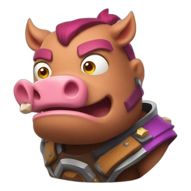 Clash Royale hog rider  sticker