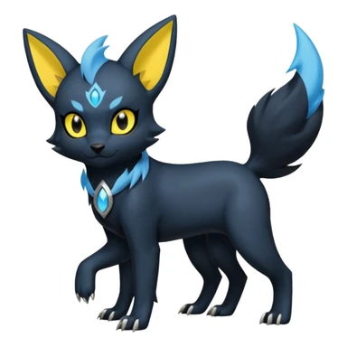 Luxray-Absol-Umbreon-Dewott-fusion sticker