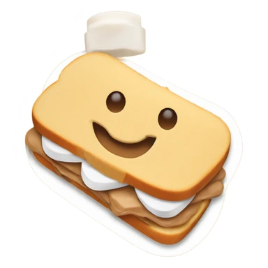 sandwich with peanut butter and marshmallow fluff sticker