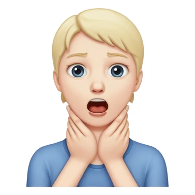 hands around throat  sticker