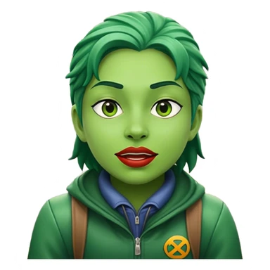 Alien riding the NYC subway sticker