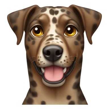 Brown catahoula leopard dog  sticker