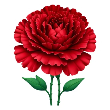 red carnation sticker