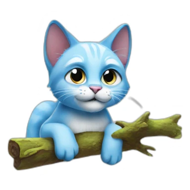 Smurfcat sticker