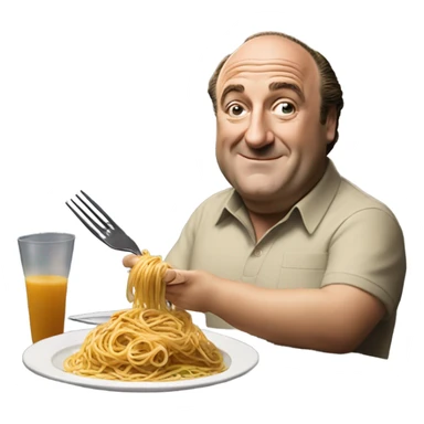 Tony soprano eating spaghetti sticker