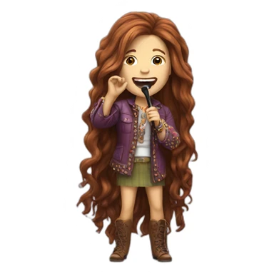 Janis joplin singing high sticker