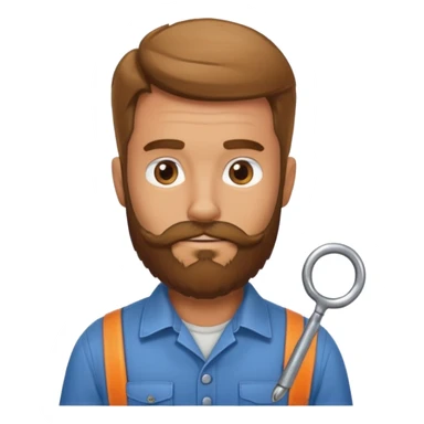 bearded locksmith sticker