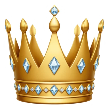 diamond queen crown sticker