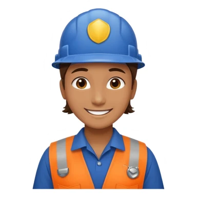 employee of a landscaping company sticker