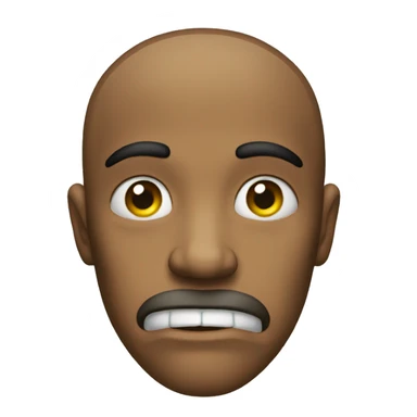 wide eye face jaw dropped sticker