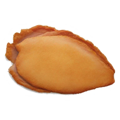 just a turkey cutlet inside a plate  sticker