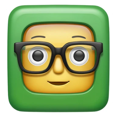 Green Square Spects. sticker