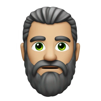 Vikingo pelirrojo de ojos verdes sticker