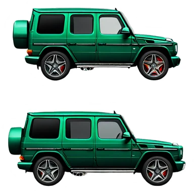 Mercedes-Gclass dark green  sticker