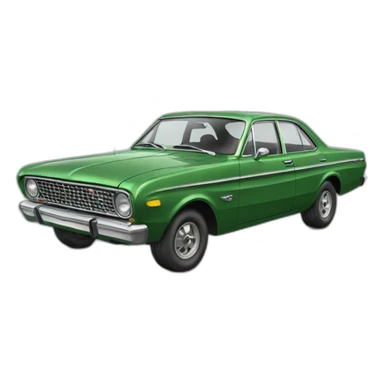 green old ford falcon sticker