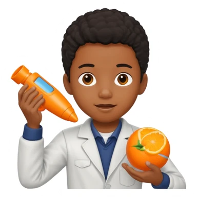 black kid playing orange formula 1 toy sticker