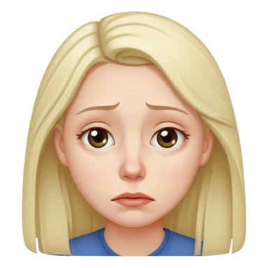 Уставшая женщина с темными мешками под глазами Б sticker