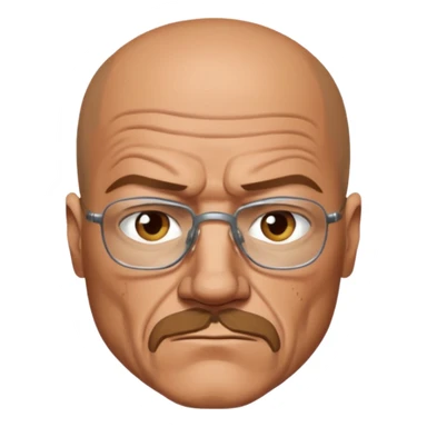 Hank from breaking bad looking at the camera distressed  sticker