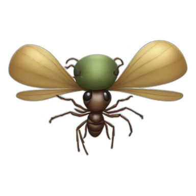 Parachuting military ant sticker