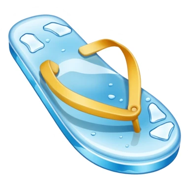 ice flip flop sticker