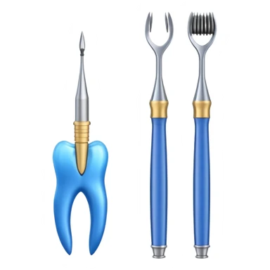 dental endodontic file, with blue handle sticker