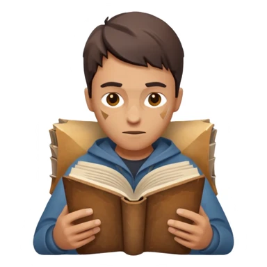 jobs book seeker low poly sticker