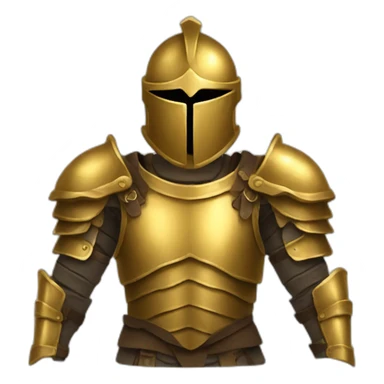 golden full armor sticker