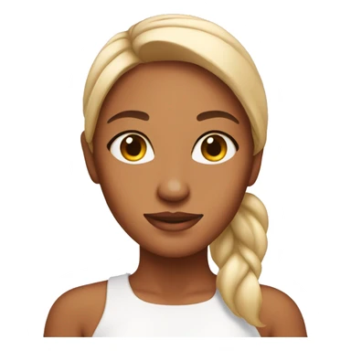 skincare tan girl sticker