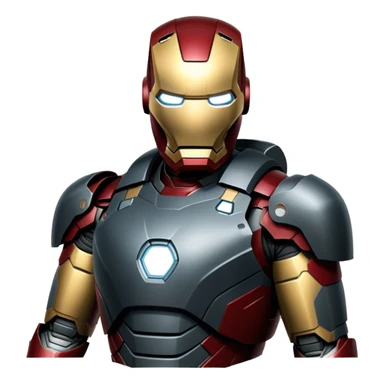 james rhodes black iron man from  from civil war sticker