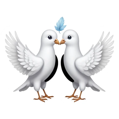 doves in love  sticker