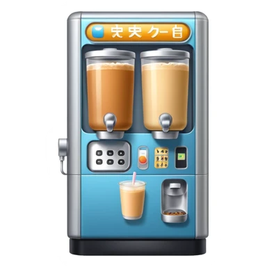 tokyo vending machine with milk tea sticker