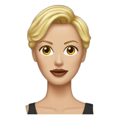 Charlize Theron realistic sticker