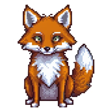 crazy fox sticker