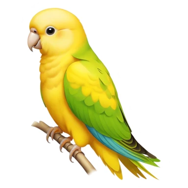 Yellow parakeet sticker