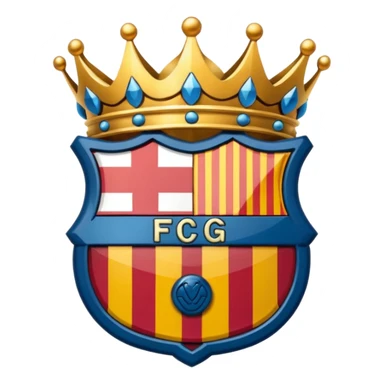 El escudo del Barcelona con unas esposas sticker