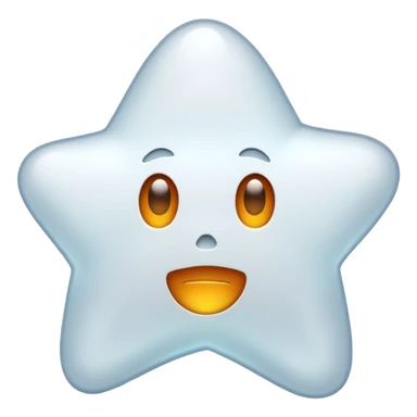 ghost star white sticker