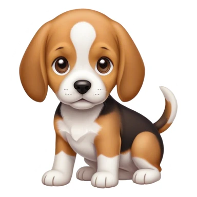 Beagle puppy sticker