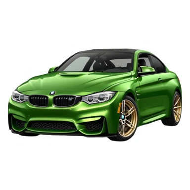 Green bmw m4 sticker
