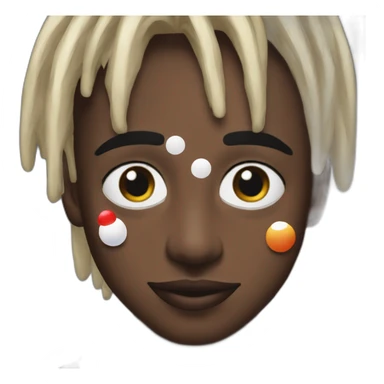 Playboi carti with clown makeup sticker