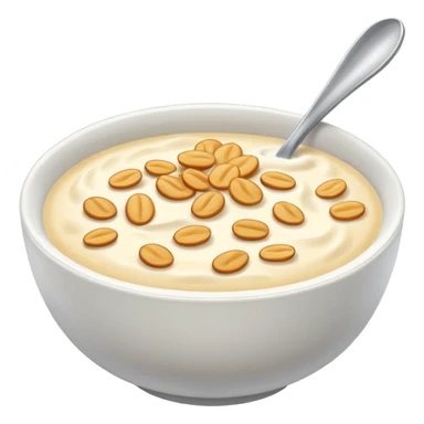 a plain bowl of wheat cereal with milk, there's nothing in the picture but a bowl of cereal sticker