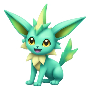 Vaporeon-Leafeon full body sticker