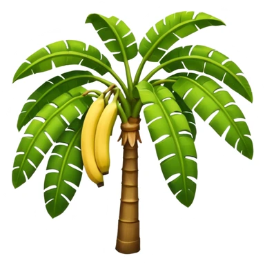 Banana tree, negative:banana. sticker