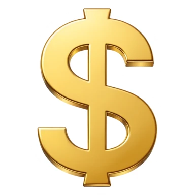 Dollar sign sticker