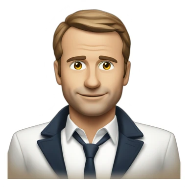 Macron sur yacht sticker