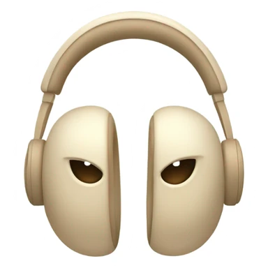 beige apple headphones with beige bows sticker