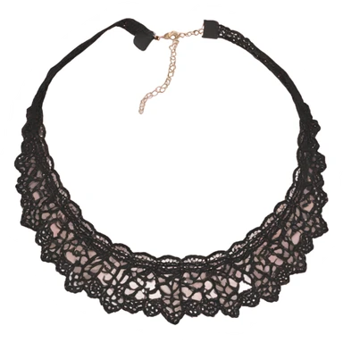 Black lace choker necklace sticker