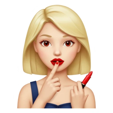 Unos labios mordiendo un dedo sticker