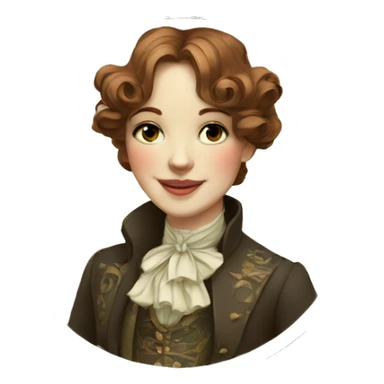 style dans un cadre art-nouveau  sticker