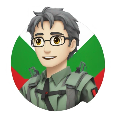 evangelion free Palestine sticker