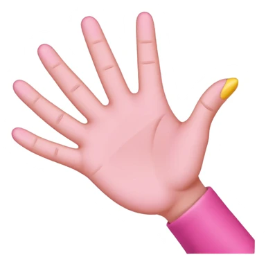 2D yellow pinky-promise/Pinky swear/ pinky handshake gesture emoji, bold outline, transparent 1024×1024. sticker
